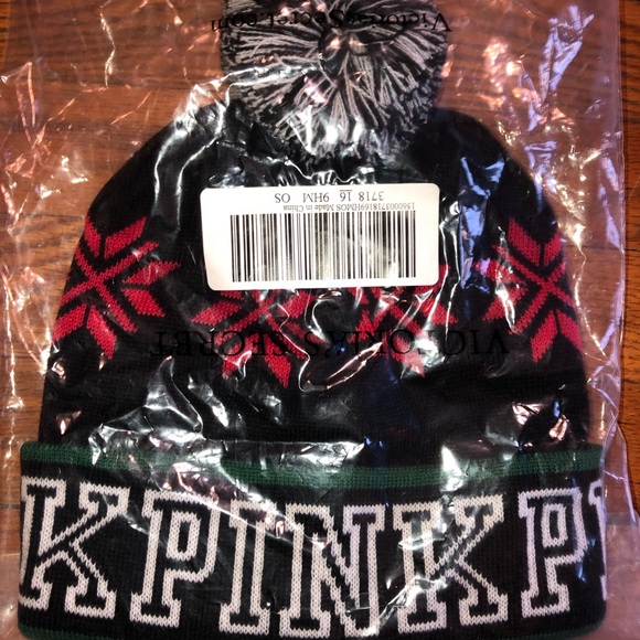 Victoria Secret Pink knit hat NWT - Picture 2 of 2